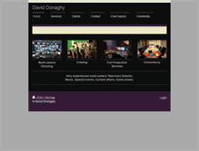 Tablet Screenshot of daviddonaghy.com